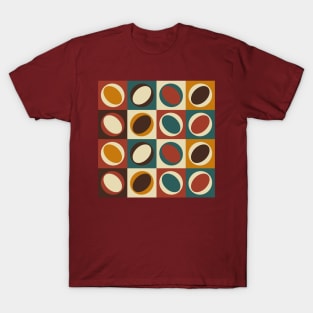 Mid century modern circles 01 T-Shirt